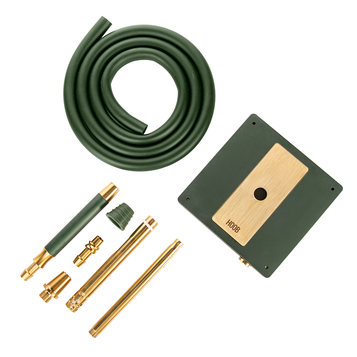 Кальян Hoob Atom British Racing Green x Gold | Cube Gold