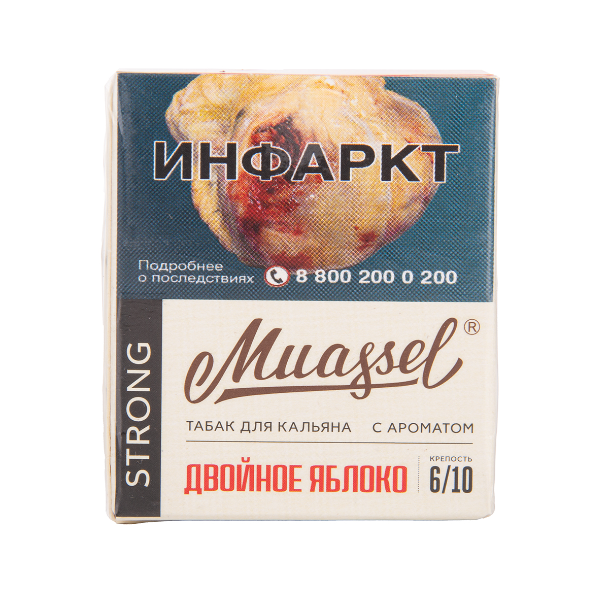 Muassel Strong 6/10 Двойное яблоко 40гр МРК