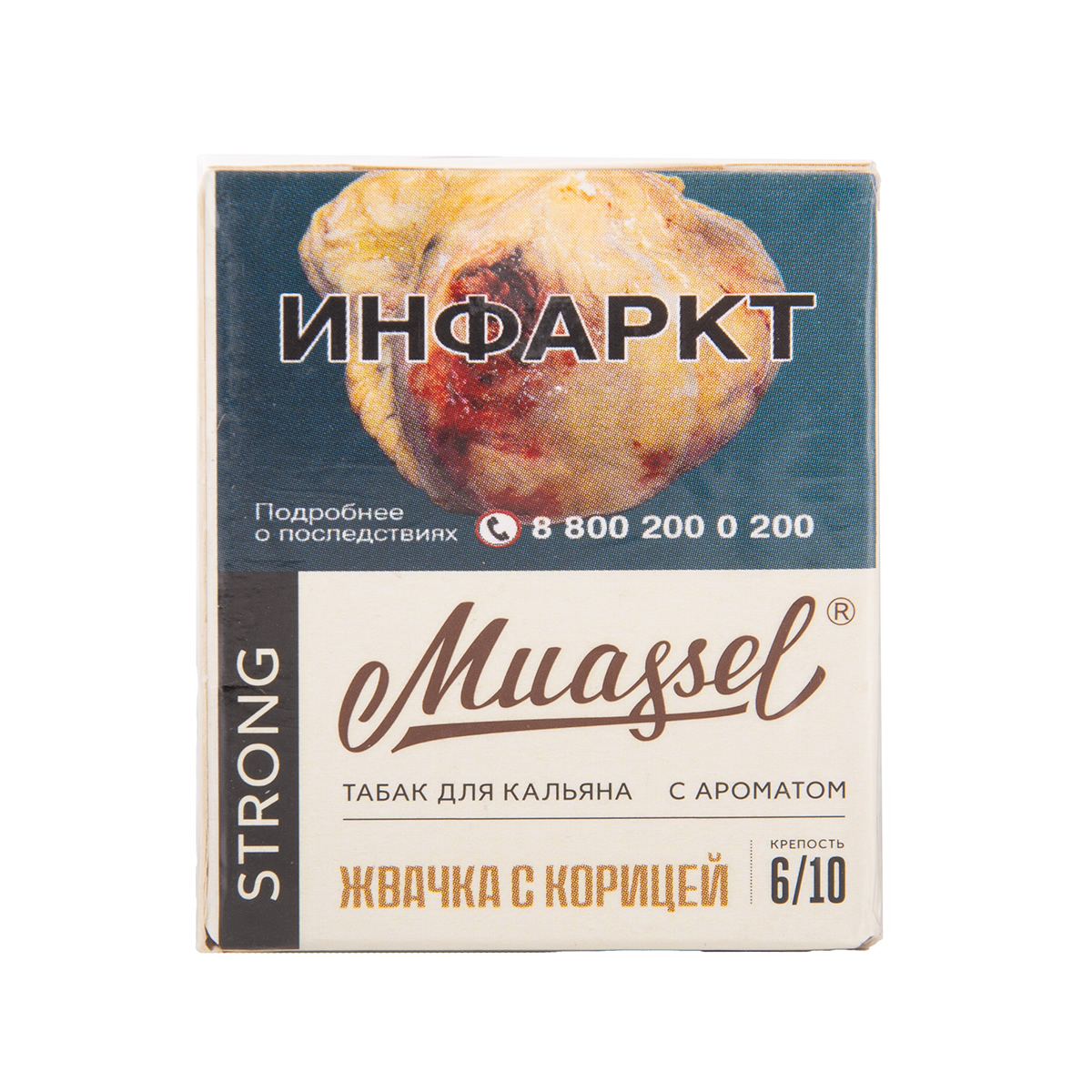 Muassel Strong 6/10 Жвачка с корицей 40гр МРК
