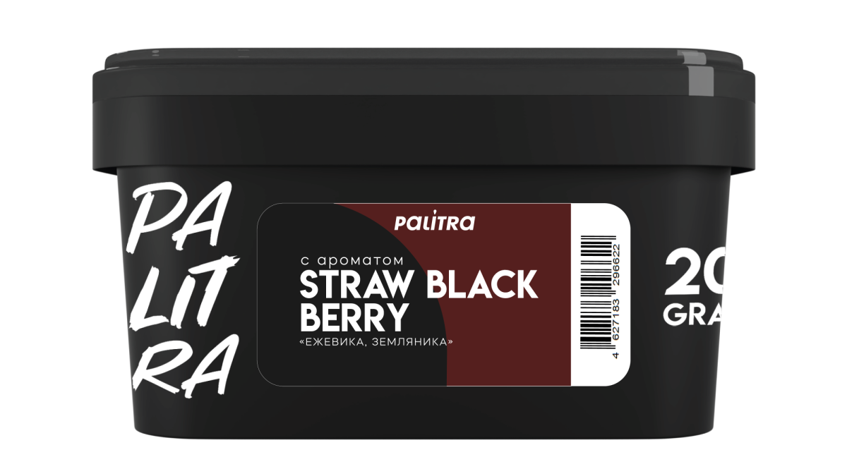Табак Palitra - Straw Black Berry (Земляника Ежевика) 200 гр.
